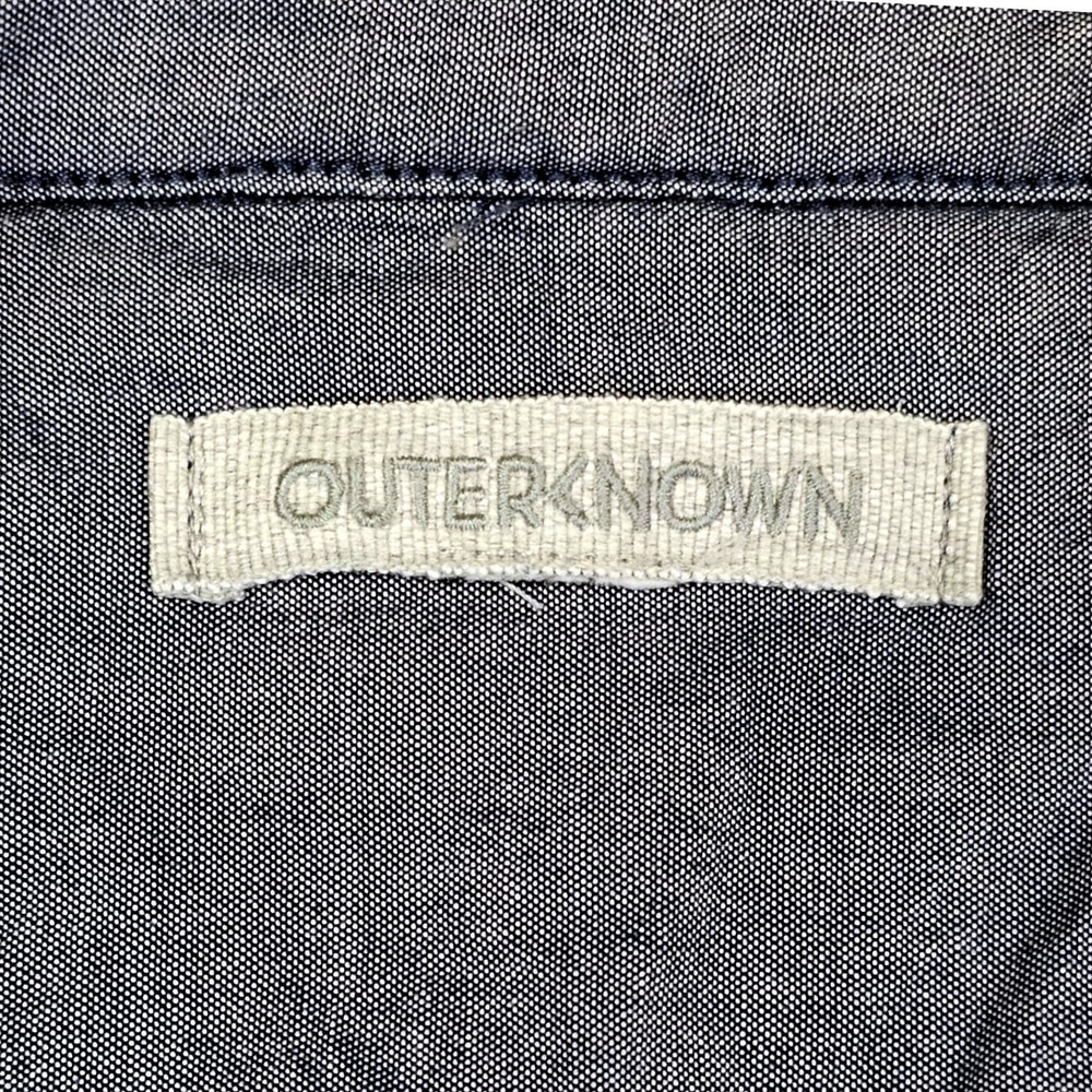 Outerknown Blanket Shirt M Blue Wave Ventana Plaid Organic Cotton Shacket NWOT - Picture 4 of 10